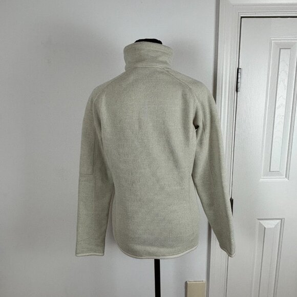 Patagonia Women's Better Sweater 1/4 Zip Fleece in Ivory Cream Off‎ White Size M - Picture 2 of 7